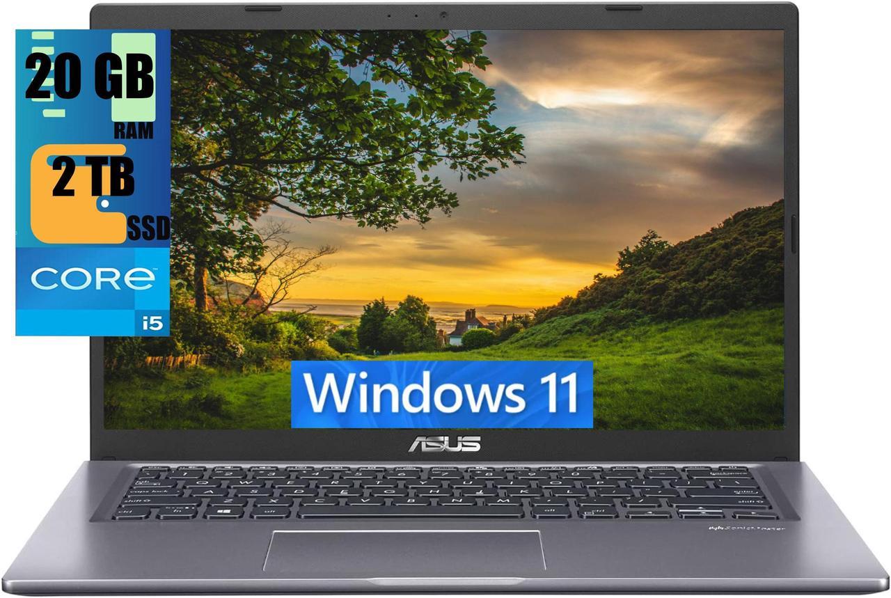 ASUS VivoBook 15 Thin and Light Laptop, 15.6" FHD (1920 x 1080) Display, Intel Core i5-1135G7 4 cores Processor, Intel Iris Xe Graphics, 20GB DDR4  2TB PCIe SSD, Fingerprint, Windows 11