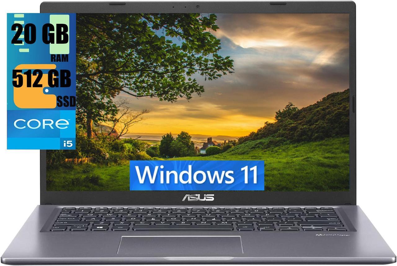 ASUS VivoBook 15 Thin and Light Laptop, 15.6" FHD (1920 x 1080) Display, Intel Core i5-1135G7 4 cores Processor, Intel Iris Xe Graphics, 20GB DDR4  512GB PCIe SSD, Fingerprint, Windows 11