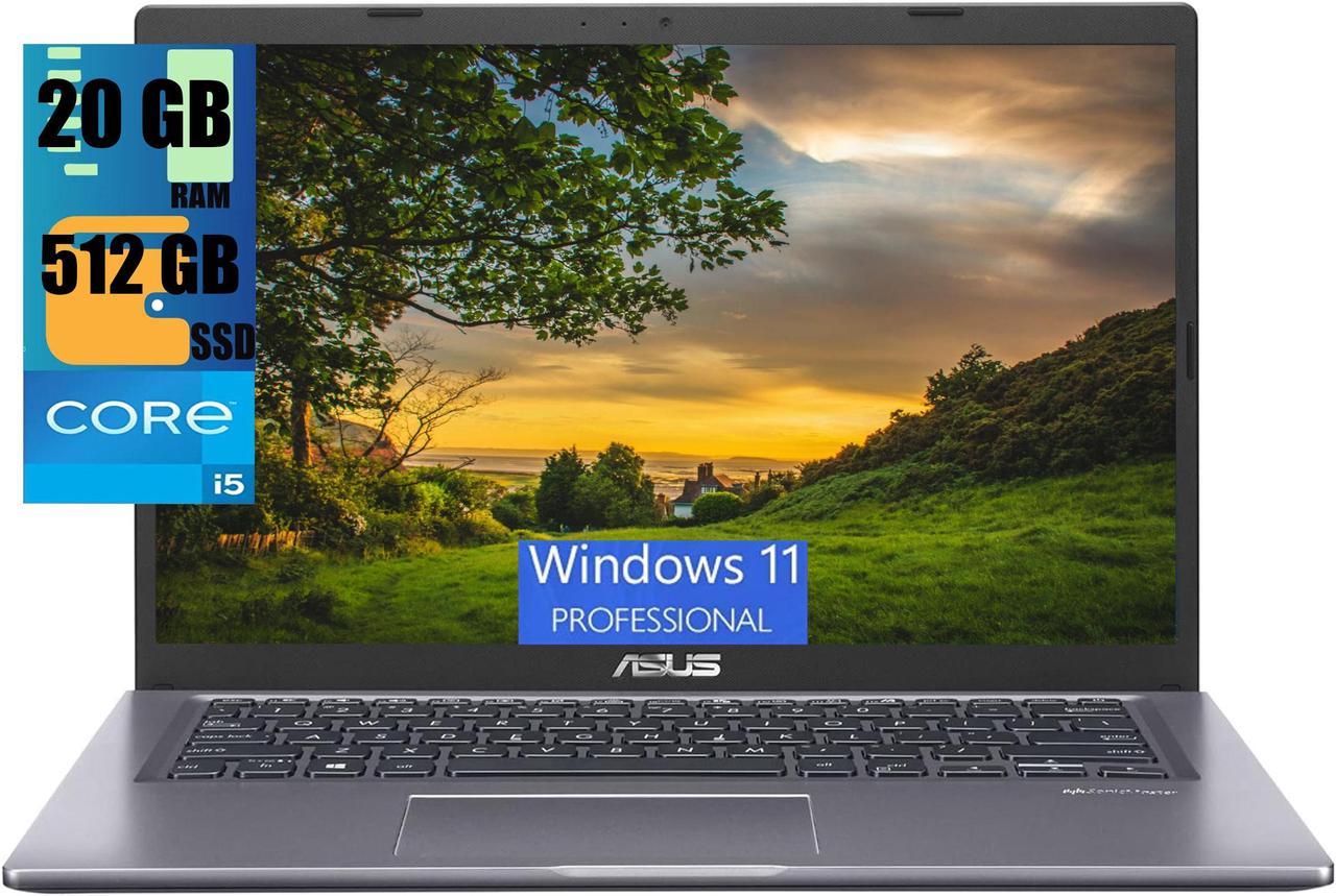 ASUS VivoBook 15 Thin and Light Laptop, 15.6" FHD (1920 x 1080) Display, Intel Core i5-1135G7 4 cores Processor, Intel Iris Xe Graphics, 20GB DDR4  512GB PCIe SSD, Fingerprint, Windows 11 Pro