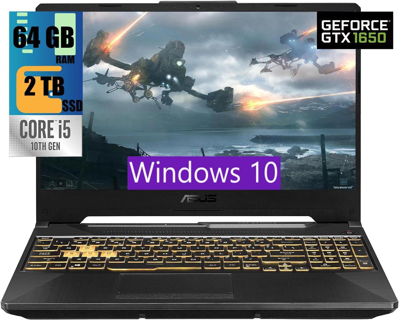 ASUS TUF F15 Gaming Laptop, 15.6" FHD 144Hz Display, Intel Core i5-10300H 4 cores Processor, NVIDIA GeForce GTX 1650 4GB GDDR6 Graphics, 64GB DDR4  2TB PCIe SSD, Wi-Fi 6, Windows 10