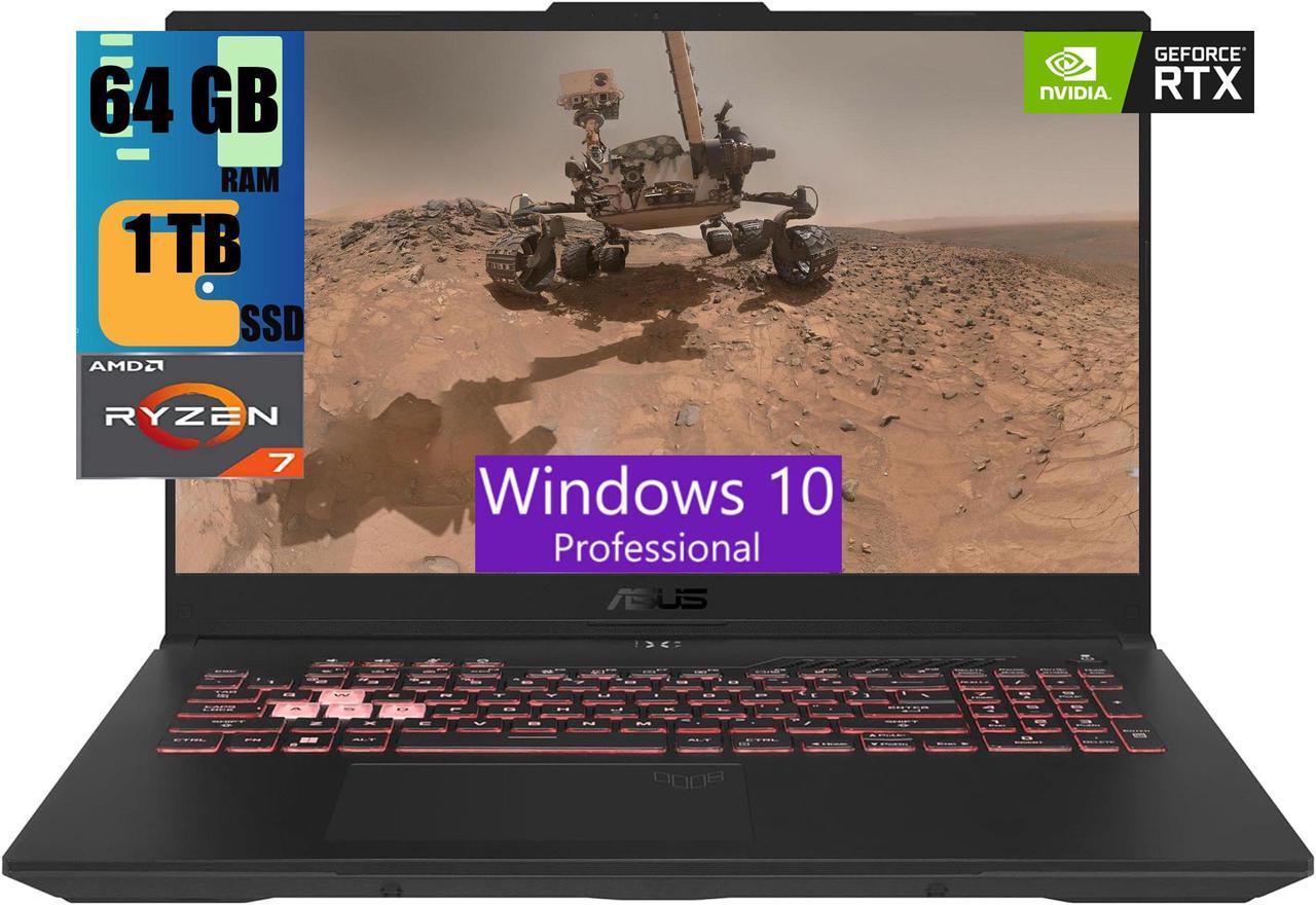 ASUS TUF Gaming A15 Gaming Laptop, 15.6" FHD 144Hz Display, AMD Ryzen 7 7940HS 8 Core Processor, NVIDIA GeForce RTX 4070 8GB GDDR6, 64GB DDR5  1TB PCIe SSD, Wi-Fi 6, Windows 10 Pro