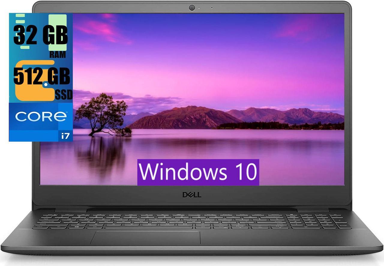 Dell Inspiron 3501 15 Laptop, 15.6" (1920 x 1080) Non-Touch Display, Intel Core i7-1165G7 4 Core Processor, Intel Iris Xe Graphics, 32GB DDR4  512GB PCIe SSD, Bluetooth 5.0, WiFi, Windows 10