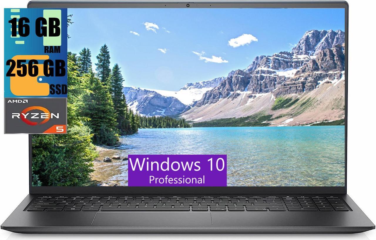 Dell Inspiron 3525 15 Laptop, 15.6" FHD Display, AMD Ryzen 5 5500U 6-Core Processor up to 4GHz, AMD Radeon Graphics, 16GB DDR4  256GB PCIe SSD, Wi-Fi, Bluetooth, Windows 10 Pro