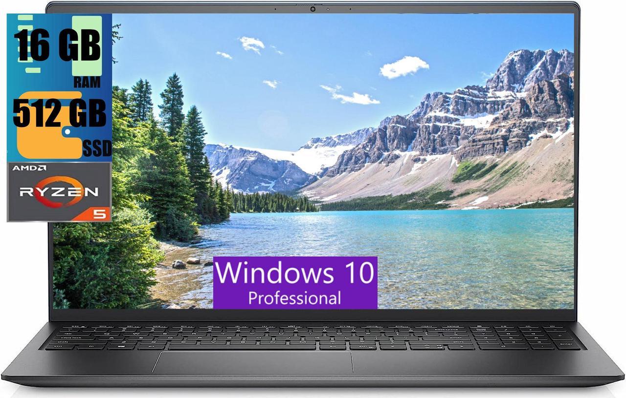 Dell Inspiron 3525 15 Laptop, 15.6" FHD Display, AMD Ryzen 5 5500U 6-Core Processor up to 4GHz, AMD Radeon Graphics, 16GB DDR4  512GB PCIe SSD, Wi-Fi, Bluetooth, Windows 10 Pro