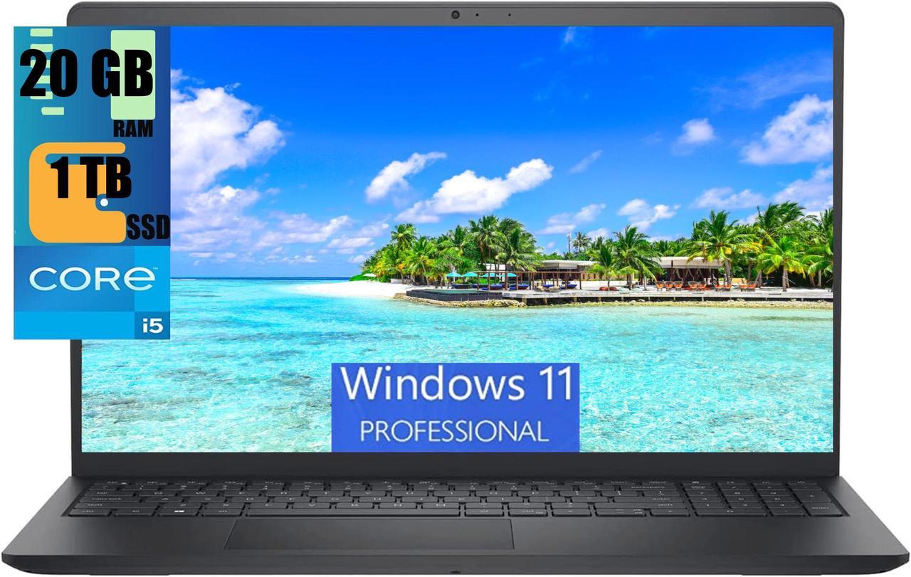 Dell Inspiron 3511 15 Laptop, 15.6" FHD Touchscreen, Intel Core i5-1135G7 Quad-Core Processor, Intel Iris Xe Graphics, 20GB DDR4  1TB PCIe SSD, Webcam, HDMI, WiFi, Windows 11 Pro