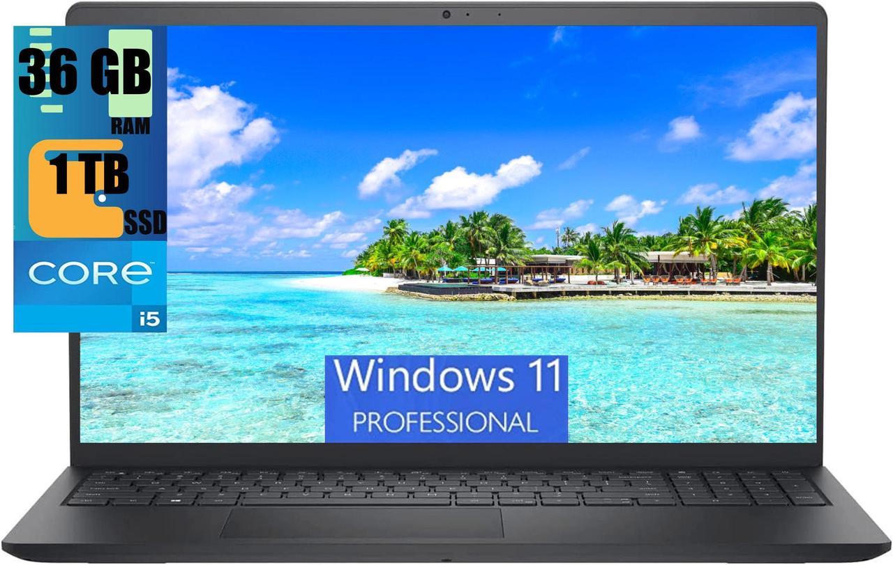 Dell Inspiron 3511 15 Laptop, 15.6" FHD Touchscreen, Intel Core i5-1135G7 Quad-Core Processor, Intel Iris Xe Graphics, 36GB DDR4  1TB PCIe SSD, Webcam, HDMI, WiFi, Windows 11 Pro