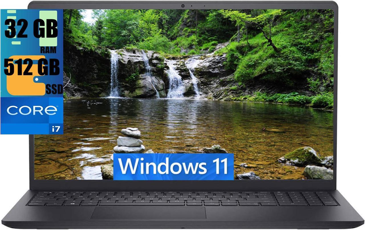 Dell Inspiron 15 Laptop, 15.6" FHD (1920 x 1080) Touchscreen, Intel Core i7-1165G7 4 Cores Processor, Intel Iris Xe Graphics, 32GB DDR4  512GB PCIe SSD, Webcam, Bluetooth 5, HDMI, Windows 11