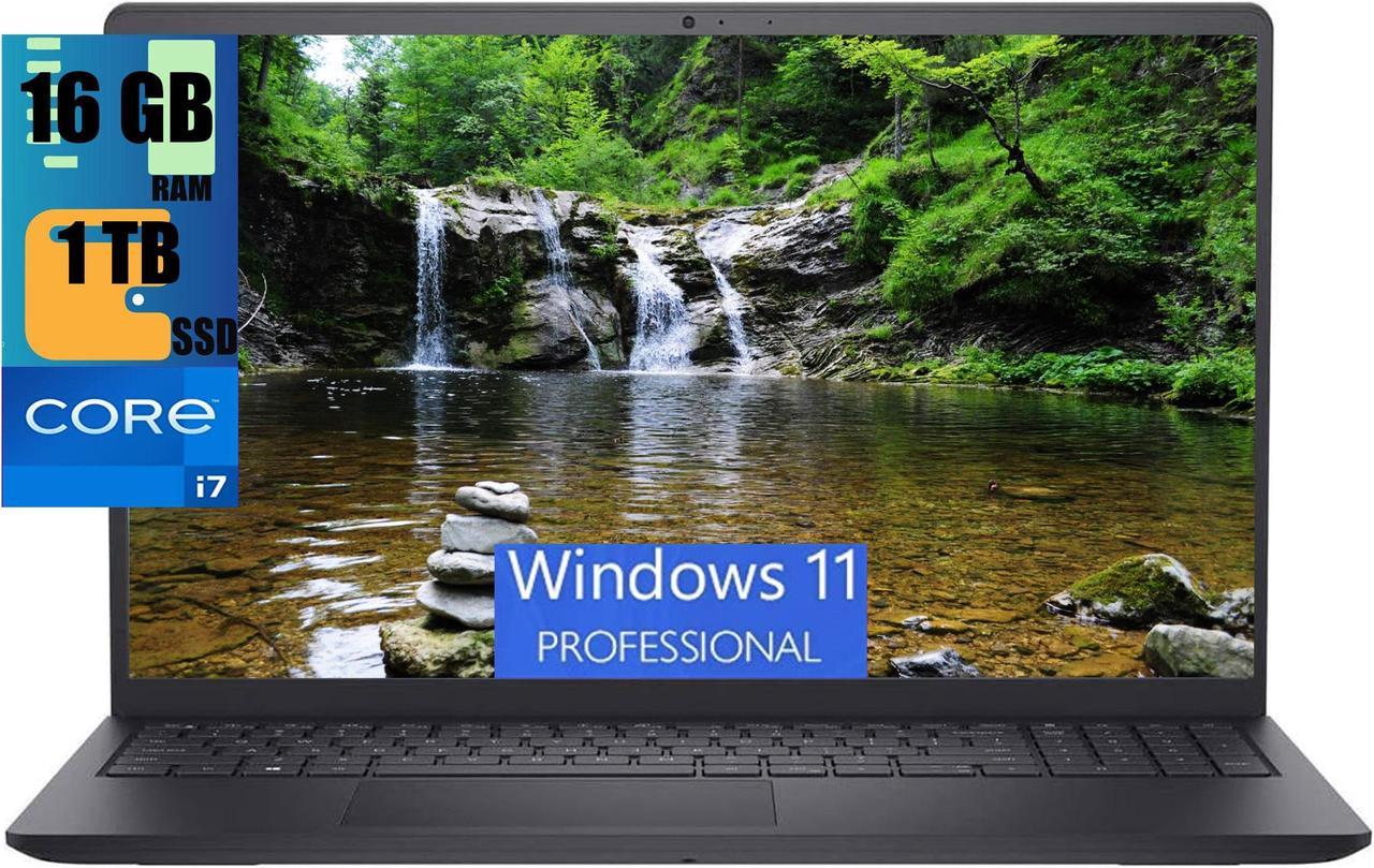 Dell Inspiron 15 Laptop, 15.6" FHD (1920 x 1080) Touchscreen, Intel Core i7-1165G7 4 Cores Processor, Intel Iris Xe Graphics, 16GB DDR4  1TB PCIe SSD, Webcam, Bluetooth 5, HDMI, Windows 11 Pro