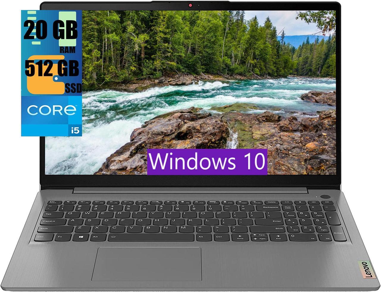 Lenovo IdeaPad 3 15 Laptop, 15.6" FHD (1920x1080) Touchscreen, Intel i5-1135G7 4-Core (Up to 4.2GHz) Processor, Intel Iris Xe Graphics, 20GB DDR4  512GB PCIe SSD, WiFi, HDMI, Windows 10