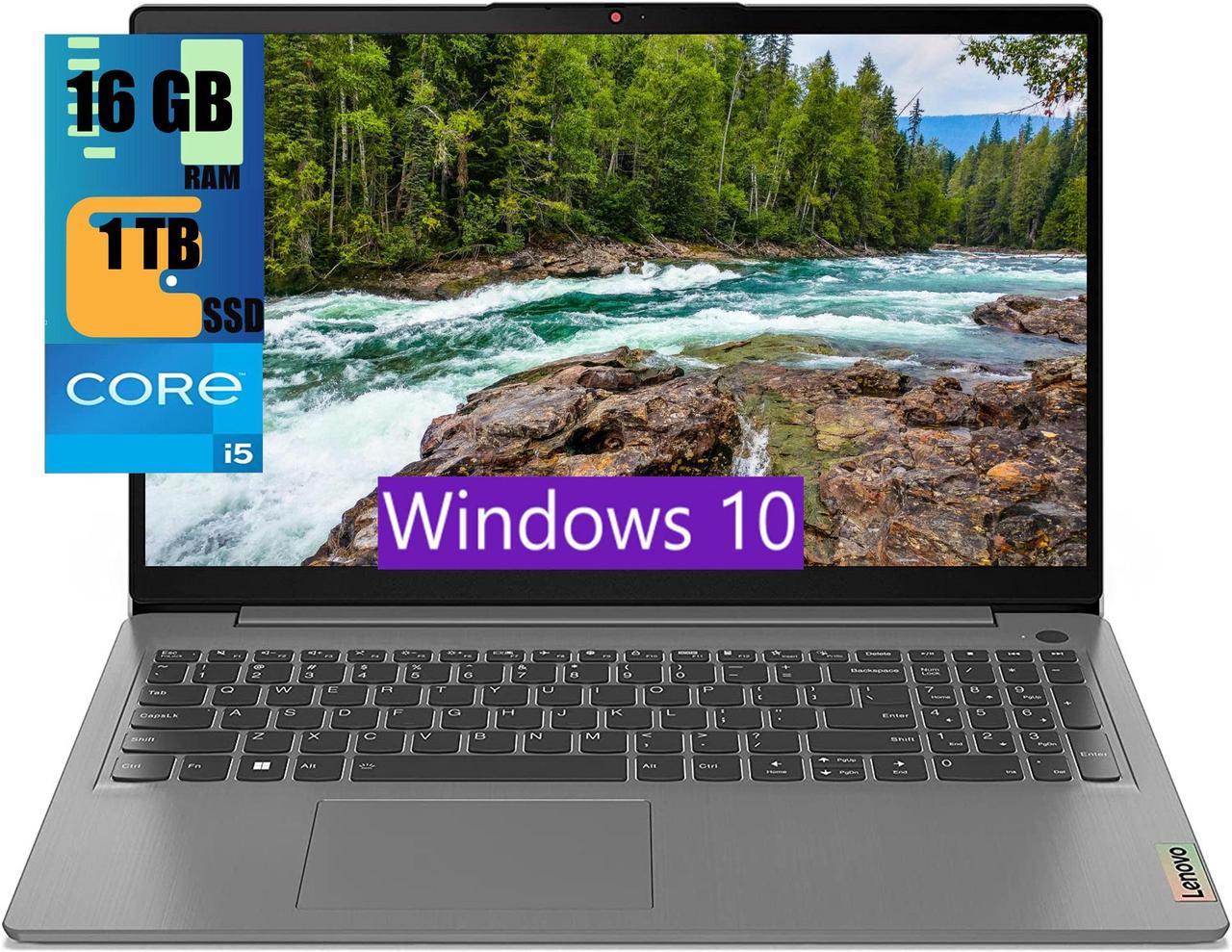 Lenovo IdeaPad 3 15 Laptop, 15.6" FHD (1920 x 1080) Touchscreen, Intel Core i5-1235U 10 core Processor, Intel Iris Xe Graphics, 16GB DDR4  1TB PCIe SSD, Backlit KB, Fingerprint, Windows 10