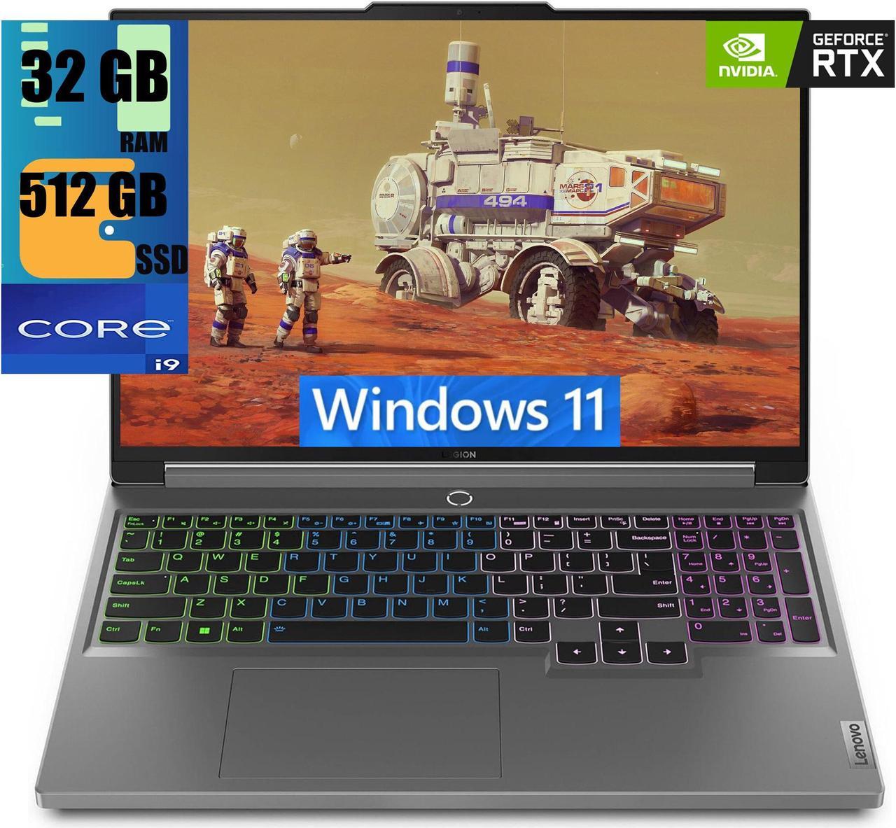 Lenovo Legion 16 Gaming Laptop, 16" QHD+ 165 Hz Display, Intel Core i9-14900HX 24 Cores Processor, NVIDIA GeForce RTX 4070 8GB GDDR6, 32GB DDR5  512GB PCIe SSD, RGB Backlit Keyboard, Windows 11