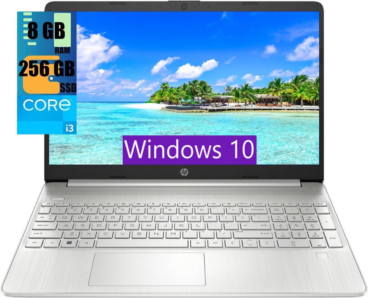 HP 15 Laptop, 15.6" HD Touchscreen, Intel Core i3-1115G4 2 Cores Processor, Intel UHD Graphics, 8GB DDR4  256GB PCIe SSD, WiFi, Bluetooth, Numeric Keypad, Windows 10