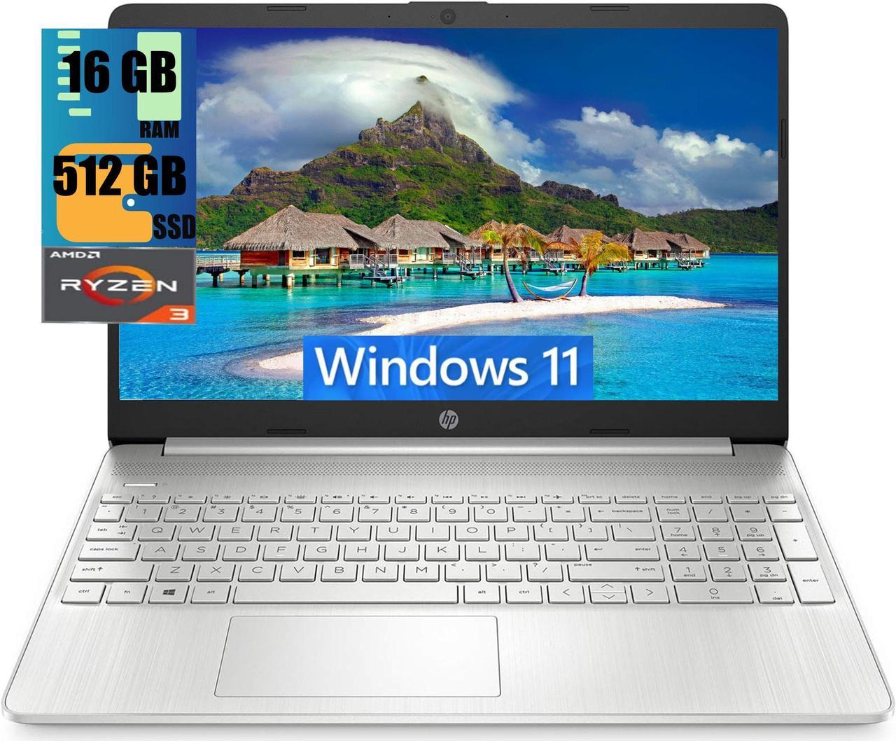 HP 15 Laptop, 15.6" HD Touchscreen, AMD Ryzen 3 3250U Dual-Core Processor, AMD Radeon Graphics, 16GB DDR4  512GB PCIe SSD, Wi-Fi and Bluetooth 4.2, Windows 11