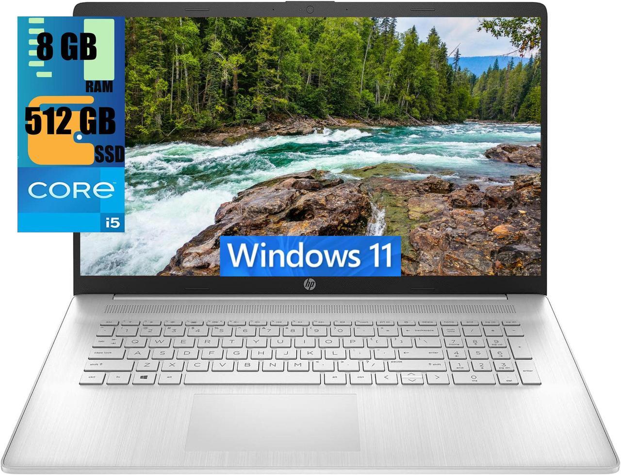 HP 17 Laptop, 17.3" Full HD (1920 x 1080) Display, Intel Core i5-1135G7 Quad-Core Processor, Intel Iris Xe Graphics, 8GB DDR4  512GB PCIe SSD, Wi-Fi and Bluetooth, Windows 11