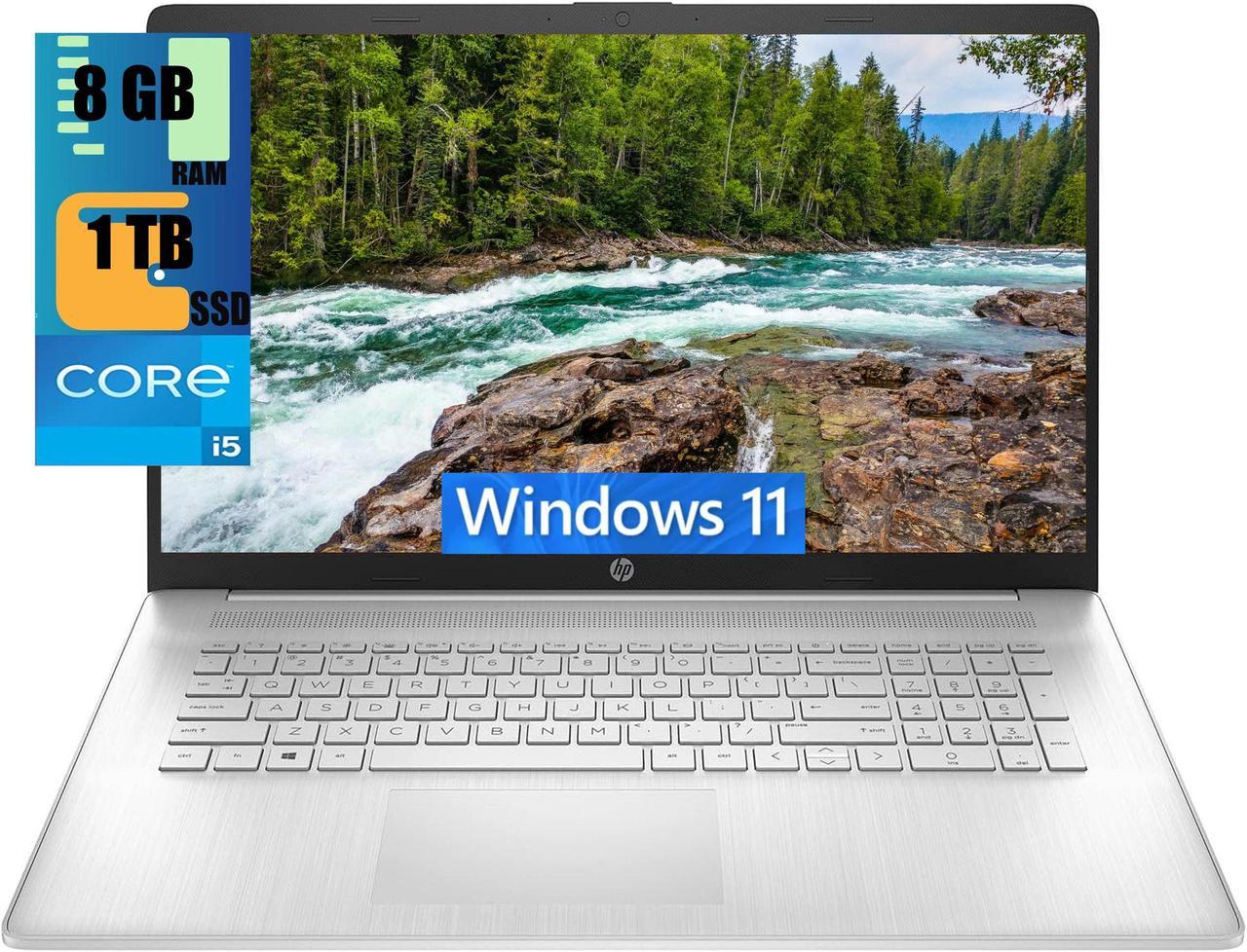 HP 17 Laptop, 17.3" Full HD (1920 x 1080) Display, Intel Core i5-1135G7 Quad-Core Processor, Intel Iris Xe Graphics, 8GB DDR4  1TB PCIe SSD, Wi-Fi and Bluetooth, Windows 11