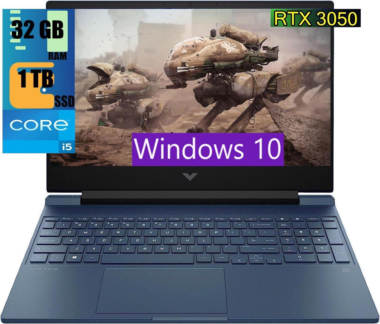 HP Victus 15 Gaming Laptop, 15.6" Full HD 144Hz Display, Intel Core i5-13420H 8-Cores Processor, GeForce RTX 3050 6GB GDDR6 Graphics, 32GB DDR4  1TB PCIe SSD, WIFI 6, Bluetooth 5.2, Windows 10