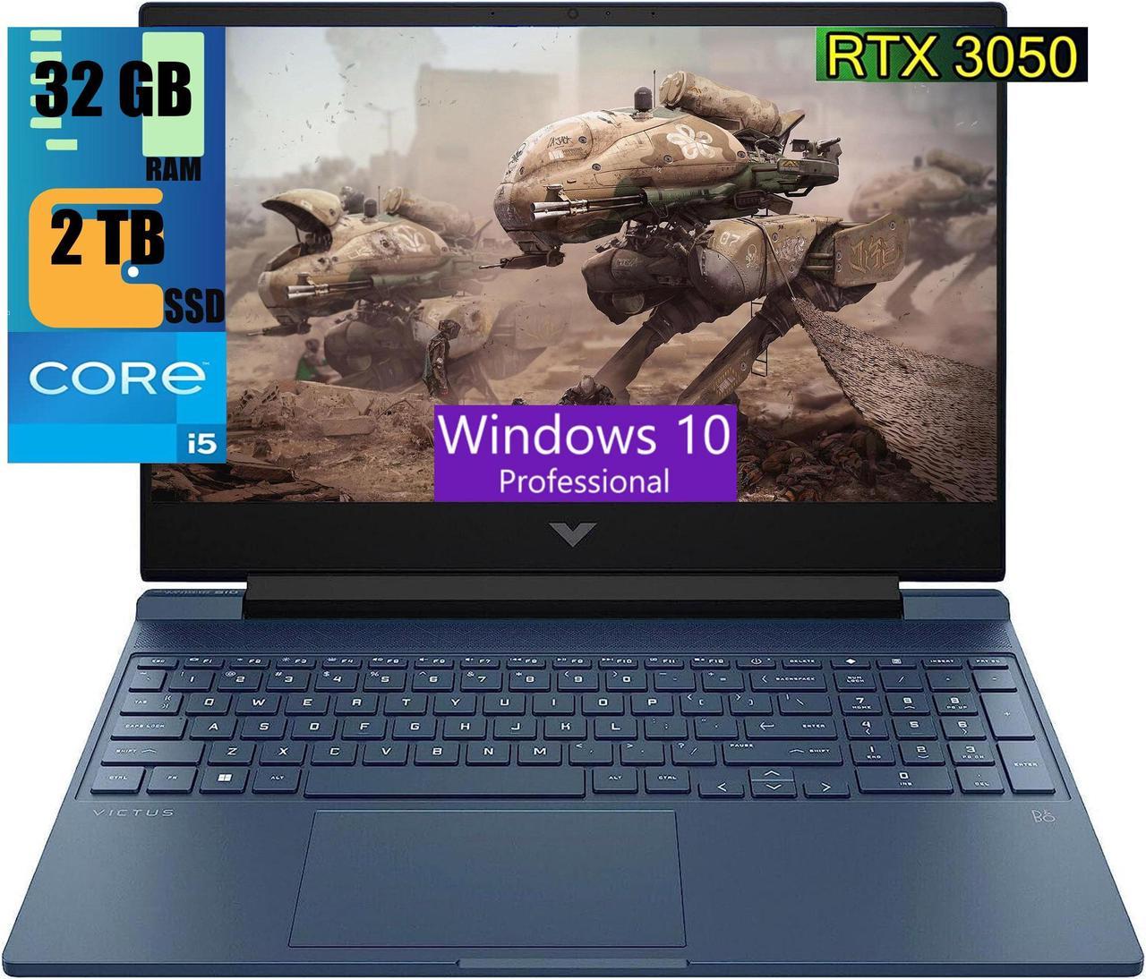 HP Victus 15 Gaming Laptop, 15.6" Full HD 144Hz Display, Intel Core i5-13420H 8-Cores Processor, GeForce RTX 3050 6GB GDDR6 Graphics, 32GB DDR4  2TB PCIe SSD, WIFI 6, Bluetooth 5.2, Windows 10 Pro