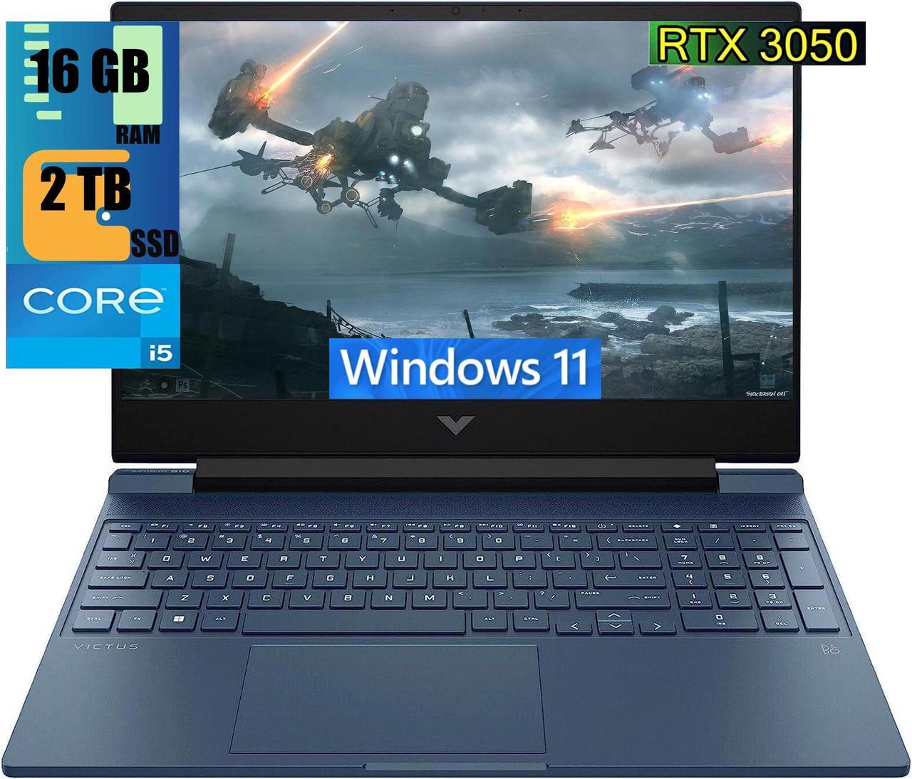 HP Victus 15 Gaming Laptop, 15.6" Full HD 144Hz Display, Intel Core i5-13420H 8-Cores Processor, GeForce RTX 3050 6GB GDDR6 Graphics, 16GB DDR4  2TB PCIe SSD, WIFI 6, Bluetooth 5.2, Windows 11