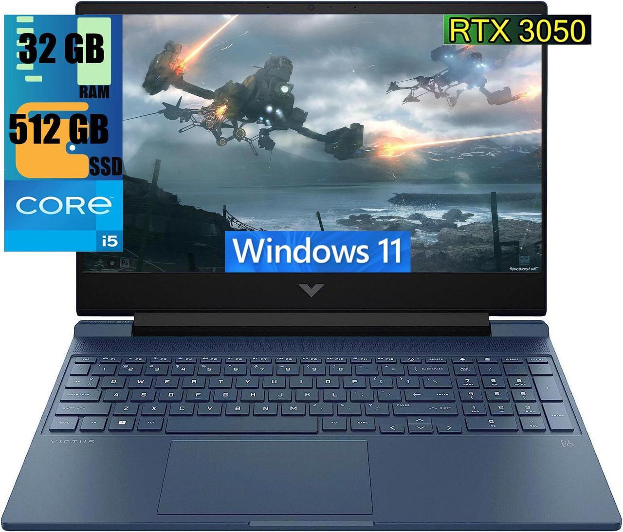 HP Victus 15 Gaming Laptop, 15.6" Full HD 144Hz Display, Intel Core i5-13420H 8-Cores Processor, GeForce RTX 3050 6GB GDDR6 Graphics, 32GB DDR4  512GB PCIe SSD, WIFI 6, Bluetooth 5.2, Windows 11