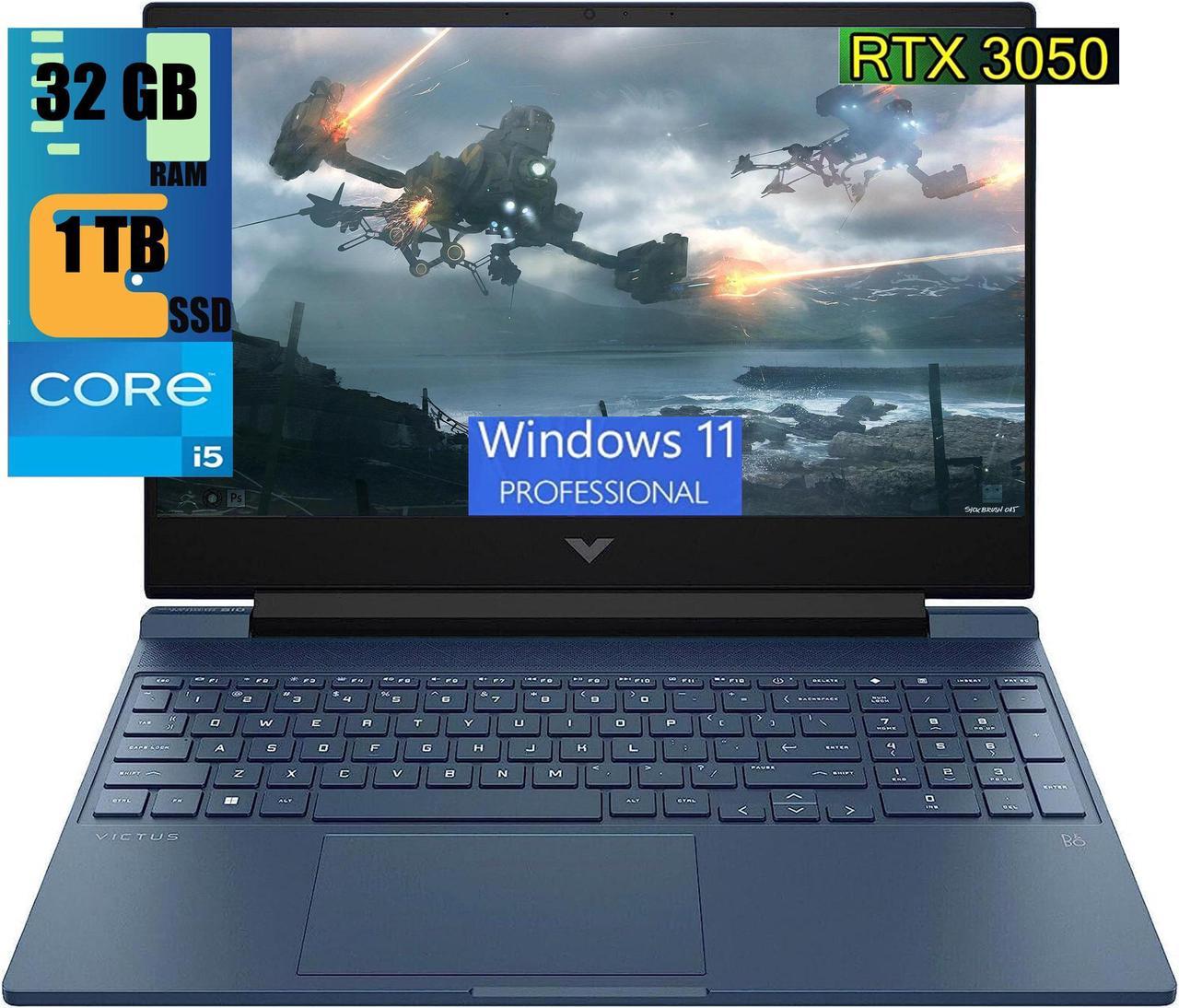 HP Victus 15 Gaming Laptop, 15.6" Full HD 144Hz Display, Intel Core i5-13420H 8-Cores Processor, GeForce RTX 3050 6GB GDDR6 Graphics, 32GB DDR4  1TB PCIe SSD, WIFI 6, Bluetooth 5.2, Windows 11 Pro