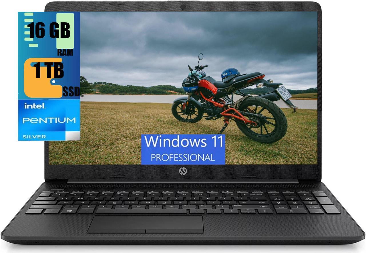 HP 15 Laptop, 15.6" HD Display, Intel Pentium N5030 4 cores Processor, Intel UHD Graphics, 16GB DDR4  1TB PCIe SSD, Media Card Reader, Wi-Fi 5 and Bluetooth, Windows 11 Pro