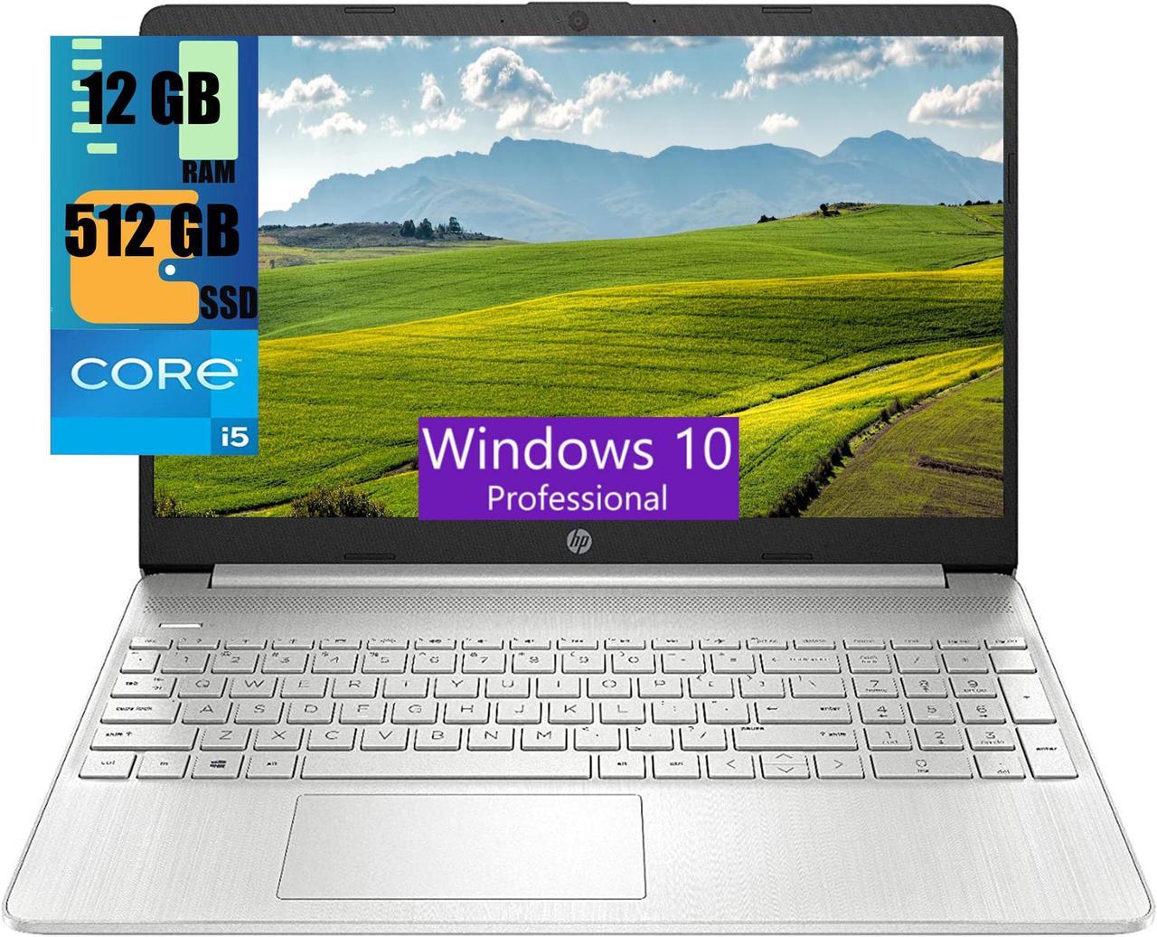 HP 15 Laptop, 15.6" FHD (1920 x 1080) Touchscreen, Intel Core i5-1135G7 4 Cores up to 4.20 Processor, Intel Iris Xe Graphics, 12GB DDR4  512GB PCIe SSD, Webcam, Wi-Fi, Bluetooth, Windows 10 Pro