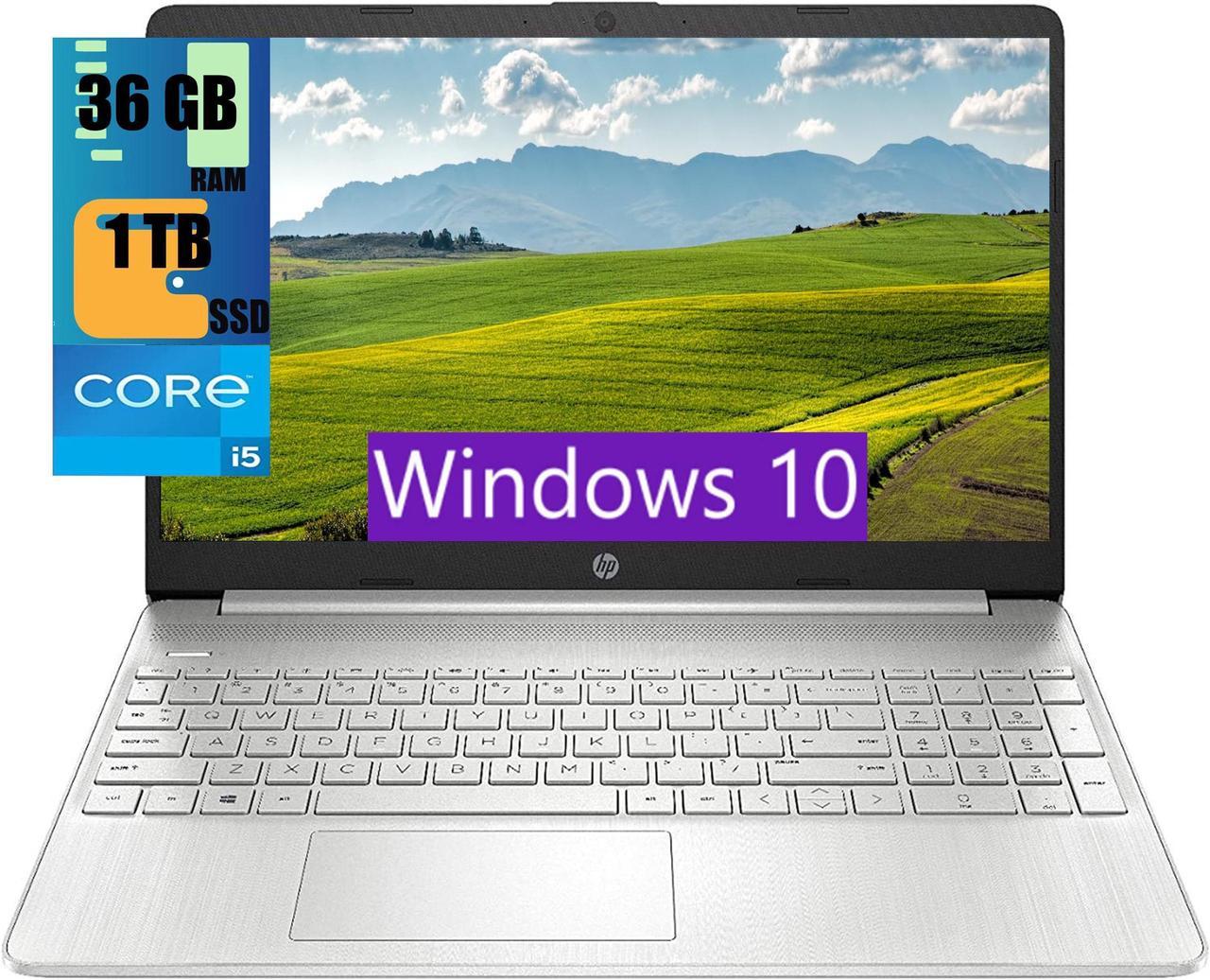 HP 15 Laptop, 15.6" FHD (1920 x 1080) Touchscreen, Intel Core i5-1135G7 4 Cores up to 4.20 Processor, Intel Iris Xe Graphics, 36GB DDR4  1TB PCIe SSD, Webcam, Wi-Fi, Bluetooth, Windows 10