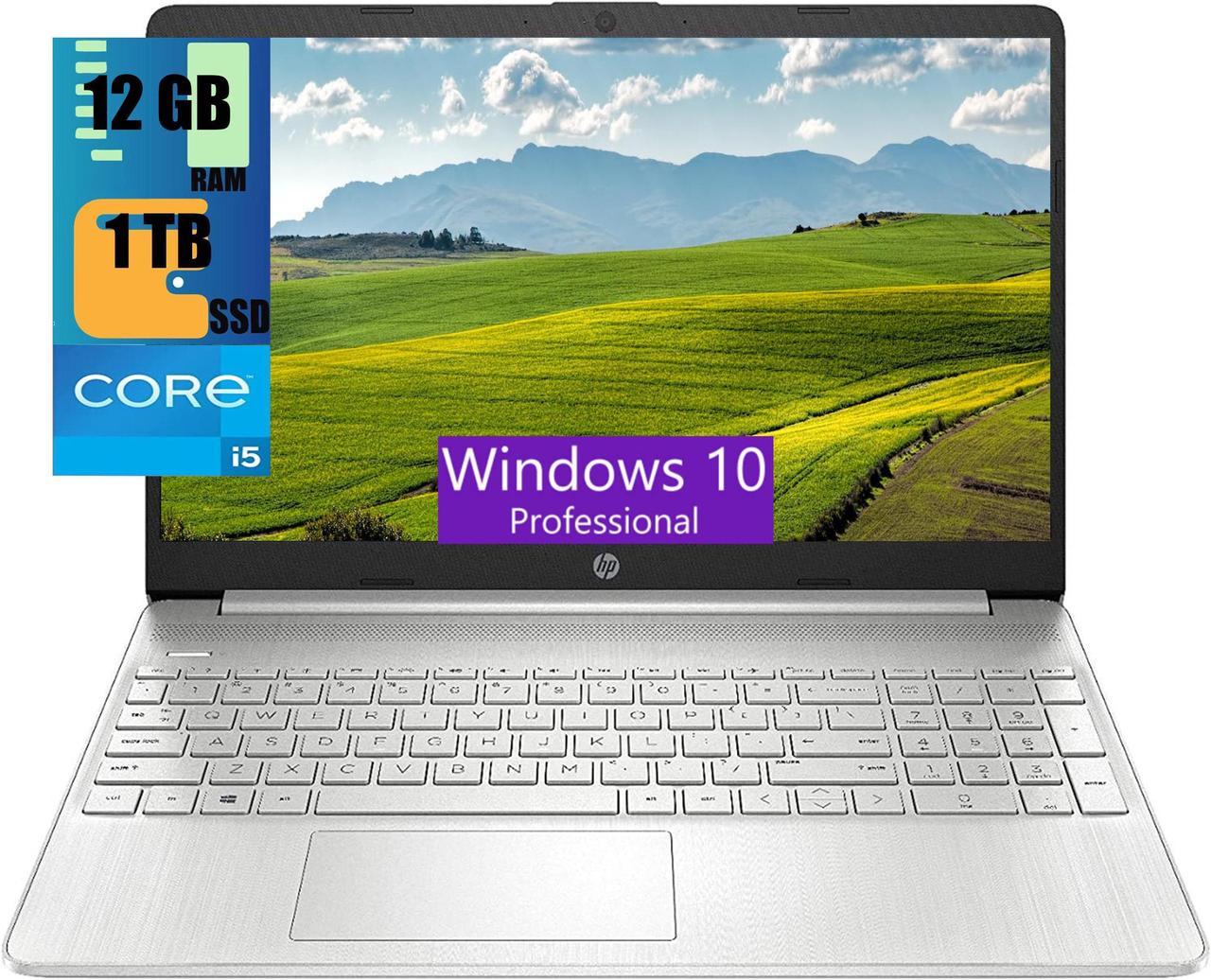 HP 15 Laptop, 15.6" FHD (1920 x 1080) Touchscreen, Intel Core i5-1135G7 4 Cores up to 4.20 Processor, Intel Iris Xe Graphics, 12GB DDR4  1TB PCIe SSD, Webcam, Wi-Fi, Bluetooth, Windows 10 Pro