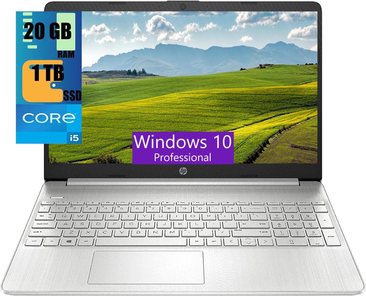 HP 15 Laptop, 15.6" FHD (1920 x 1080) Touchscreen, Intel Core i5-1135G7 4 Cores up to 4.20 Processor, Intel Iris Xe Graphics, 20GB DDR4  1TB PCIe SSD, Webcam, Wi-Fi, Bluetooth, Windows 10 Pro