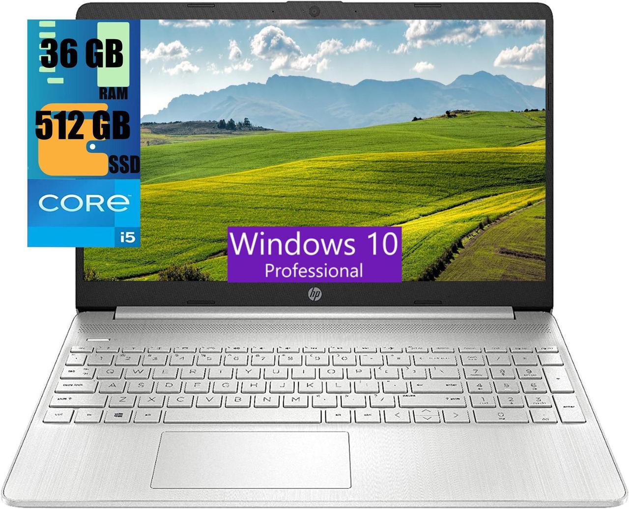 HP 15 Laptop, 15.6" FHD (1920 x 1080) Touchscreen, Intel Core i5-1135G7 4 Cores up to 4.20 Processor, Intel Iris Xe Graphics, 36GB DDR4  512GB PCIe SSD, Webcam, Wi-Fi, Bluetooth, Windows 10 Pro