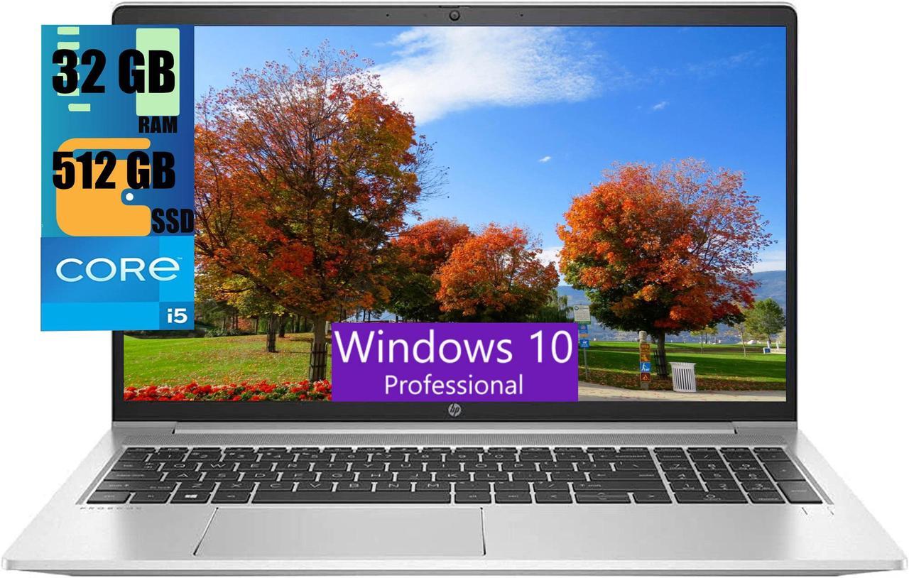 HP ProBook 450 G8 IPS Business Laptop, 15.6" Full HD Display, Intel Core i5-1135G7 4-Cores Processor, Iris Xe Integrated Graphics, 32GB DDR4  512GB PCIe SSD, Backlit KB, WiFi, Windows 10 Pro