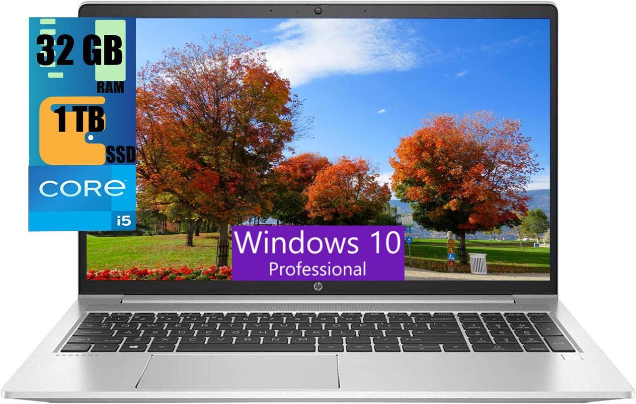 HP ProBook 450 G8 IPS Business Laptop, 15.6" Full HD Display, Intel Core i5-1135G7 4-Cores Processor, Iris Xe Integrated Graphics, 32GB DDR4  1TB PCIe SSD, Backlit KB, WiFi, Windows 10 Pro