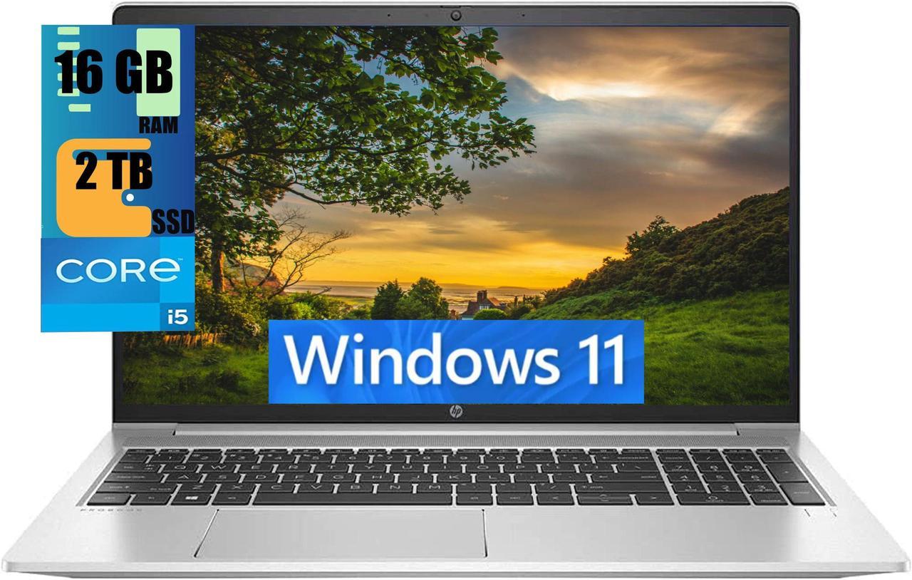 HP ProBook 450 G8 IPS Business Laptop, 15.6" Full HD Display, Intel Core i5-1135G7 4-Cores Processor, Iris Xe Integrated Graphics, 16GB DDR4  2TB PCIe SSD, Backlit KB, WiFi, Windows 11