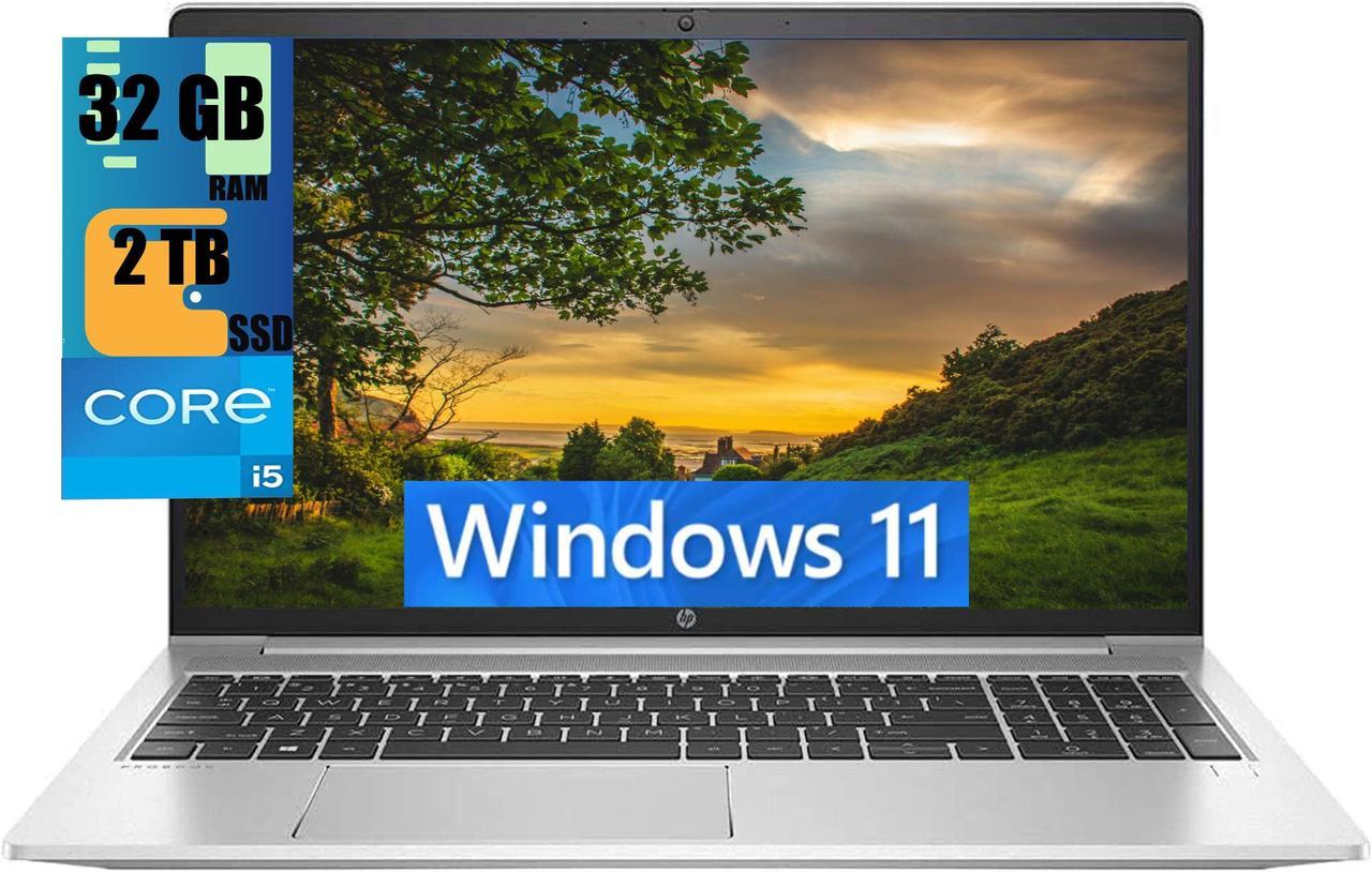 HP ProBook 450 G8 IPS Business Laptop, 15.6" Full HD Display, Intel Core i5-1135G7 4-Cores Processor, Iris Xe Integrated Graphics, 32GB DDR4  2TB PCIe SSD, Backlit KB, WiFi, Windows 11