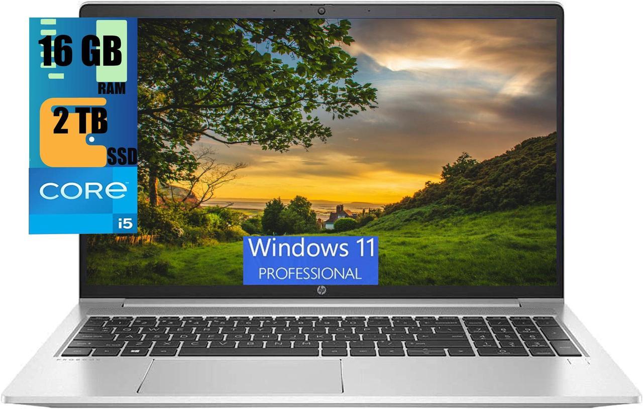 HP ProBook 450 G8 IPS Business Laptop, 15.6" Full HD Display, Intel Core i5-1135G7 4-Cores Processor, Iris Xe Integrated Graphics, 16GB DDR4  2TB PCIe SSD, Backlit KB, WiFi, Windows 11 Pro