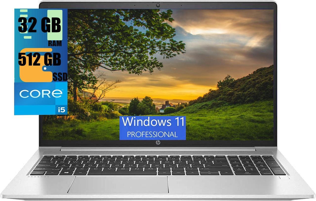 HP ProBook 450 G8 IPS Business Laptop, 15.6" Full HD Display, Intel Core i5-1135G7 4-Cores Processor, Iris Xe Integrated Graphics, 32GB DDR4  512GB PCIe SSD, Backlit KB, WiFi, Windows 11 Pro