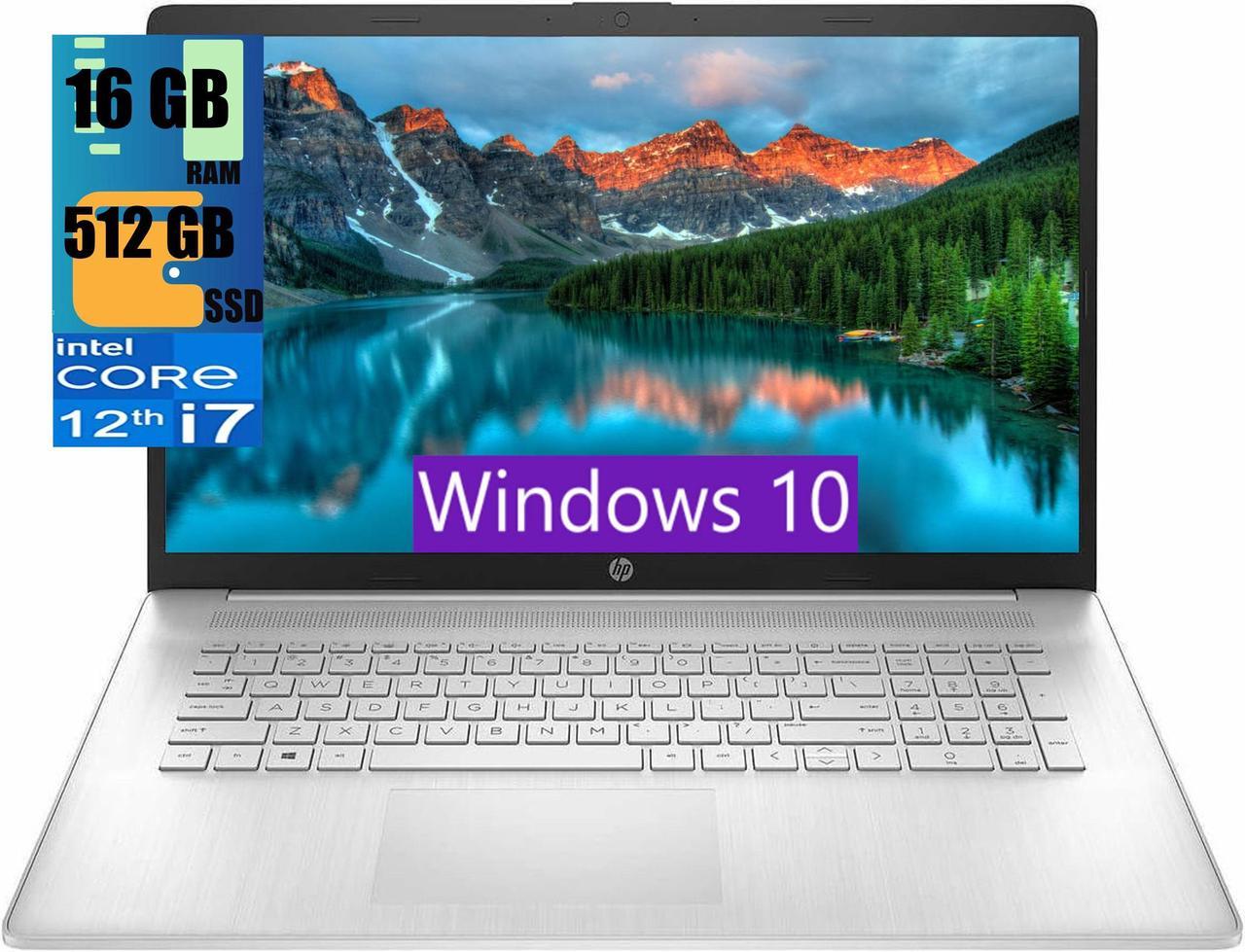 HP 17 Business Laptop, 17.3" HD+ Touchscreen, Intel Core i7-1255U 10 Cores Processor, Intel Iris Xe Graphics, 16GB DDR4  512GB PCIe SSD, WiFi 6, Bluetooth, Backlit Keyboard, Windows 10