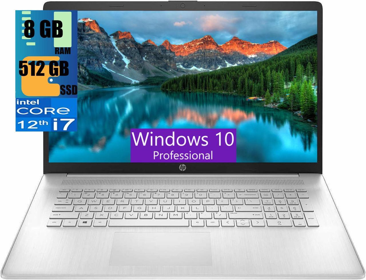 HP 17 Business Laptop, 17.3" HD+ Touchscreen, Intel Core i7-1255U 10 Cores Processor, Intel Iris Xe Graphics, 8GB DDR4  512GB PCIe SSD, WiFi 6, Bluetooth, Backlit Keyboard, Windows 10 Pro