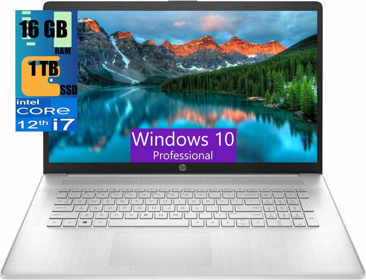 HP 17 Business Laptop, 17.3" HD+ Touchscreen, Intel Core i7-1255U 10 Cores Processor, Intel Iris Xe Graphics, 16GB DDR4  1TB PCIe SSD, WiFi 6, Bluetooth, Backlit Keyboard, Windows 10 Pro