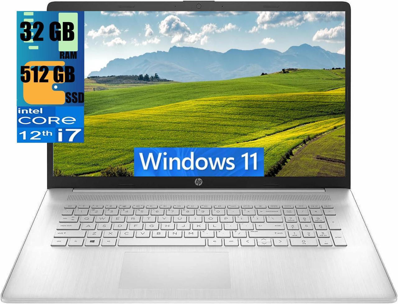 HP 17 Business Laptop, 17.3" HD+ Touchscreen, Intel Core i7-1255U 10 Cores Processor, Intel Iris Xe Graphics, 32GB DDR4  512GB PCIe SSD, WiFi 6, Bluetooth, Backlit Keyboard, Windows 11