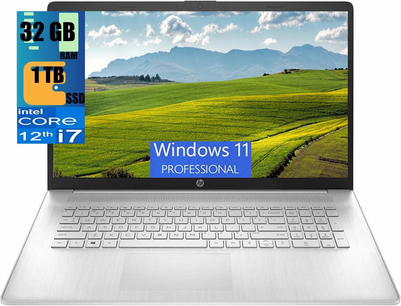 HP 17 Business Laptop, 17.3" HD+ Touchscreen, Intel Core i7-1255U 10 Cores Processor, Intel Iris Xe Graphics, 32GB DDR4  1TB PCIe SSD, WiFi 6, Bluetooth, Backlit Keyboard, Windows 11 Pro