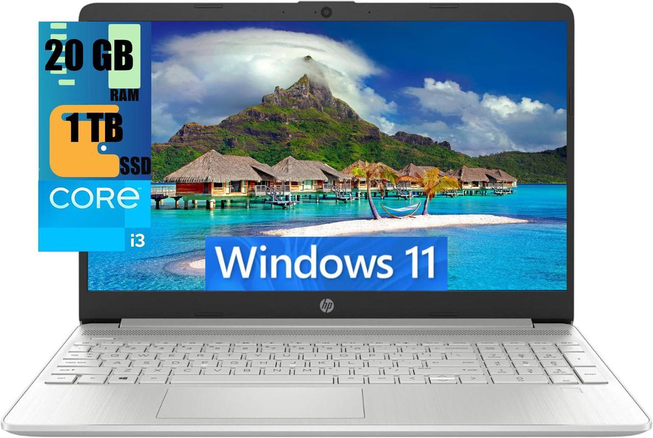 HP 15 Laptop, 15.6" HD Touchscreen, Intel Core i3-1215U 6 cores Processor, Intel UHD graphics, 20GB DDR4  1TB PCIe SSD, WiFi, Bluetooth, HDMI, USB-A&C, Windows 11