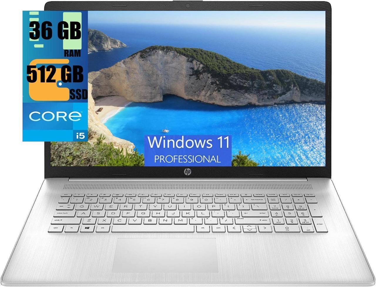 HP 15 Laptop, 15.6" HD Touchscreen, Intel Core i5-1155G7 4-core Processor, Intel Iris Xe Graphics, 36GB DDR4  512GB PCIe SSD, Wi-Fi, Bluetooth, HD camera, Windows 11 Pro