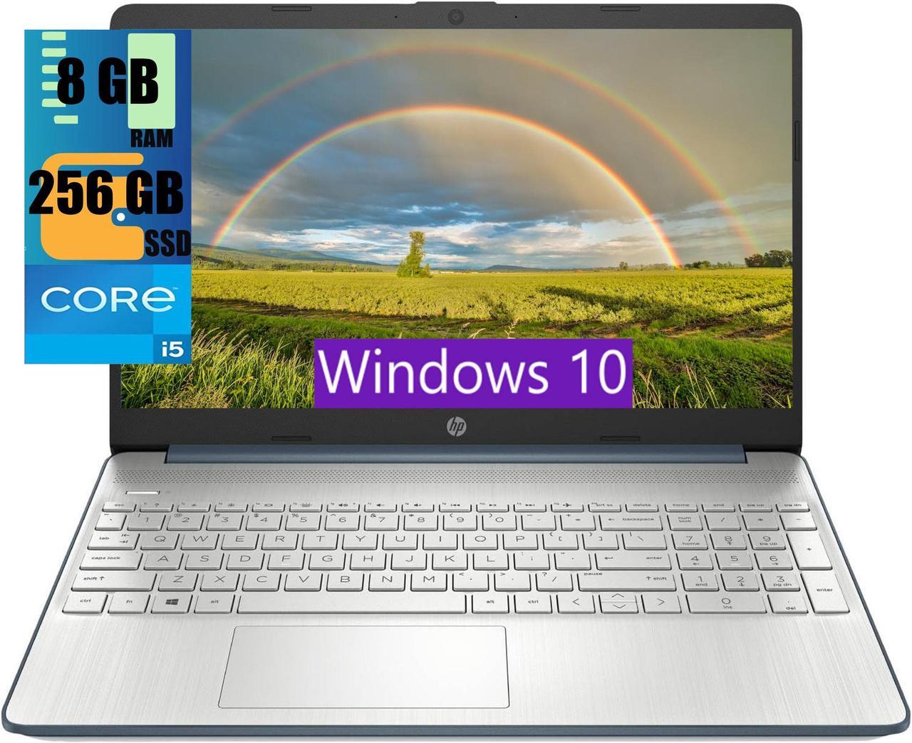 HP 15 Laptop, 15.6" HD Display, Intel Core i3-1115G4 2 Cores Processor, Intel UHD Graphics, 8GB DDR4  256GB PCIe SSD, Wi-Fi, SD Card Reader, HDMI, Webcam, Windows 10