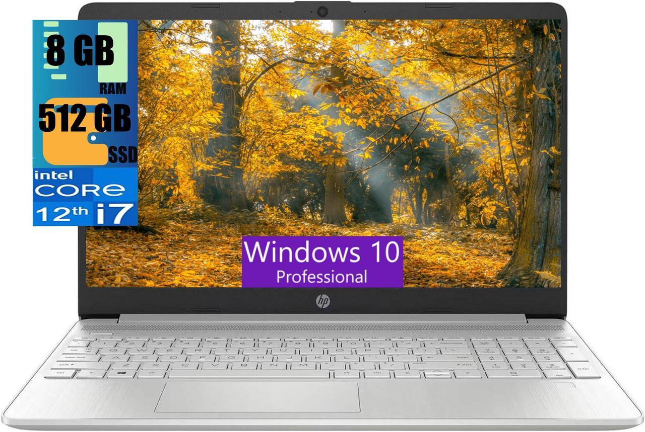 HP 15 Laptop, 15.6" FHD (1920 x 1080) Touchscreen, Intel Core i7-1255U 10-Core Processor, Intel Iris Xe Graphics, 8GB DDR4  512GB PCIe SSD, HD Camera, HDMI, Windows 10 Pro