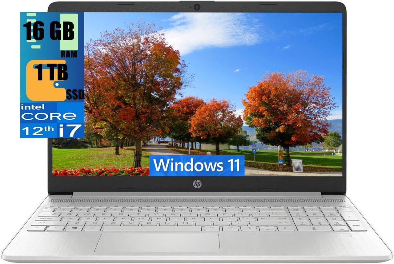 HP 15 Laptop, 15.6" FHD (1920 x 1080) Touchscreen, Intel Core i7-1255U 10-Core Processor, Intel Iris Xe Graphics, 16GB DDR4  1TB PCIe SSD, HD Camera, HDMI, Windows 11