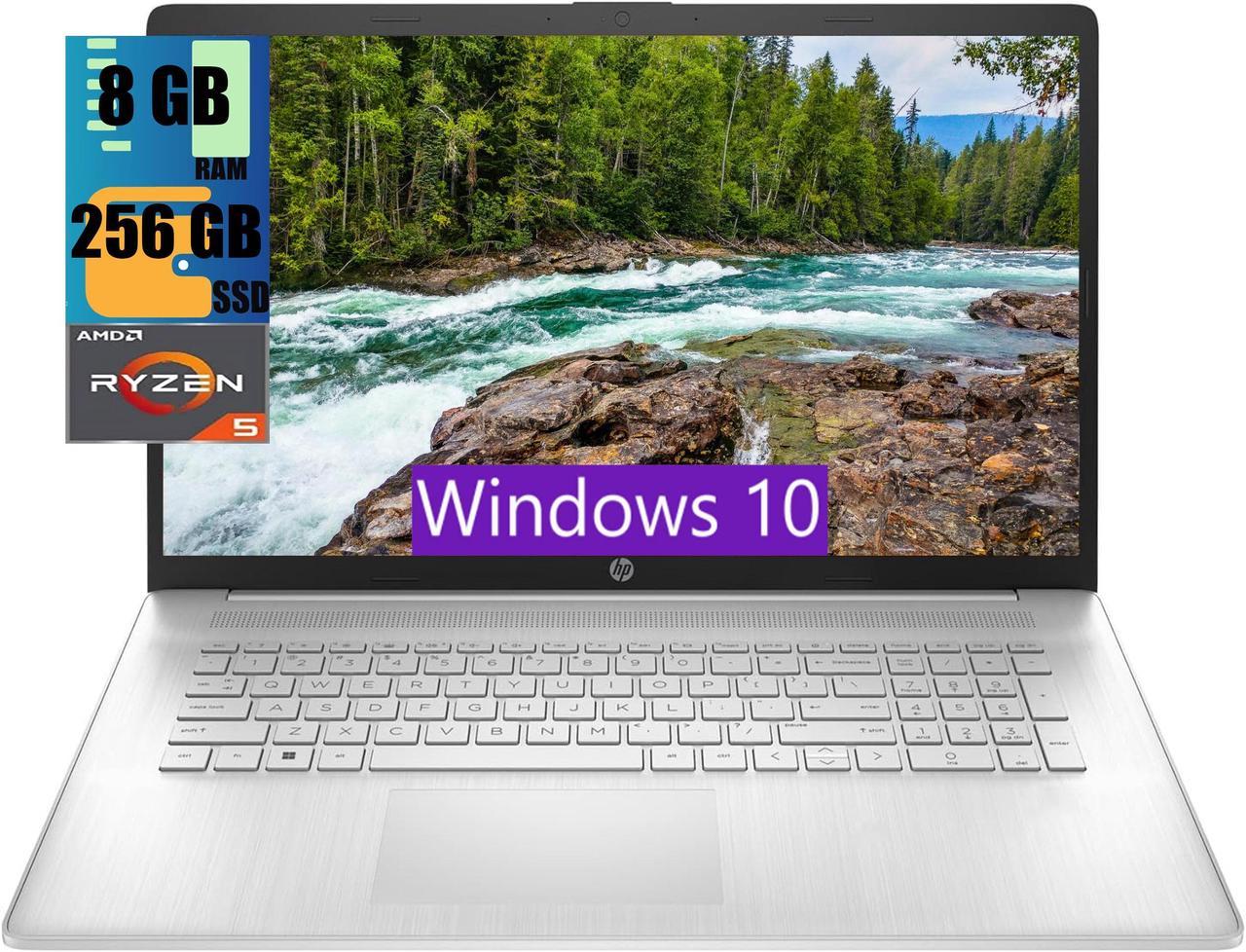 HP 17 Laptop, 17.3" HD Touchscreen, AMD Ryzen 5 5625U 6 Cores Processor, AMD Radeon Graphics, 8GB DDR4  256GB PCIe SSD, 802.11AC WiFi, Bluetooth 5.0, Webcam, Windows 10