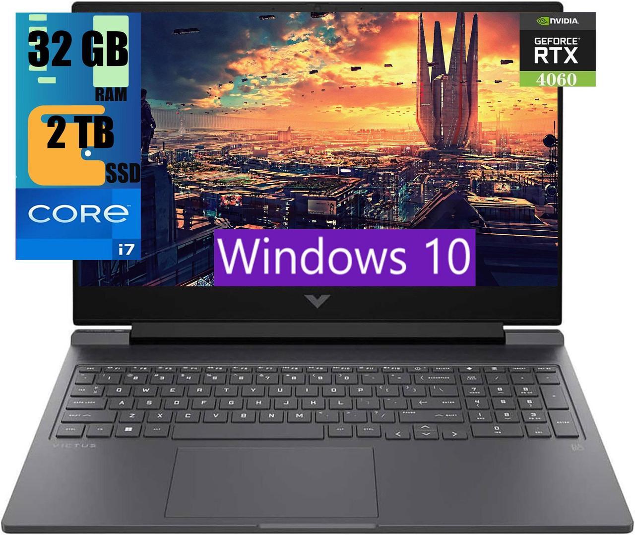 HP Victus 16  Laptop, 16.1" FHD 144Hz Display, Intel Core i7-13700HX 16-cores Processor, NVIDIA GeForce RTX 4060 (8GB GDDR6), 32GB DDR5  2TB PCIe SSD, Wi-Fi 6, Backlit KB, Windows 10