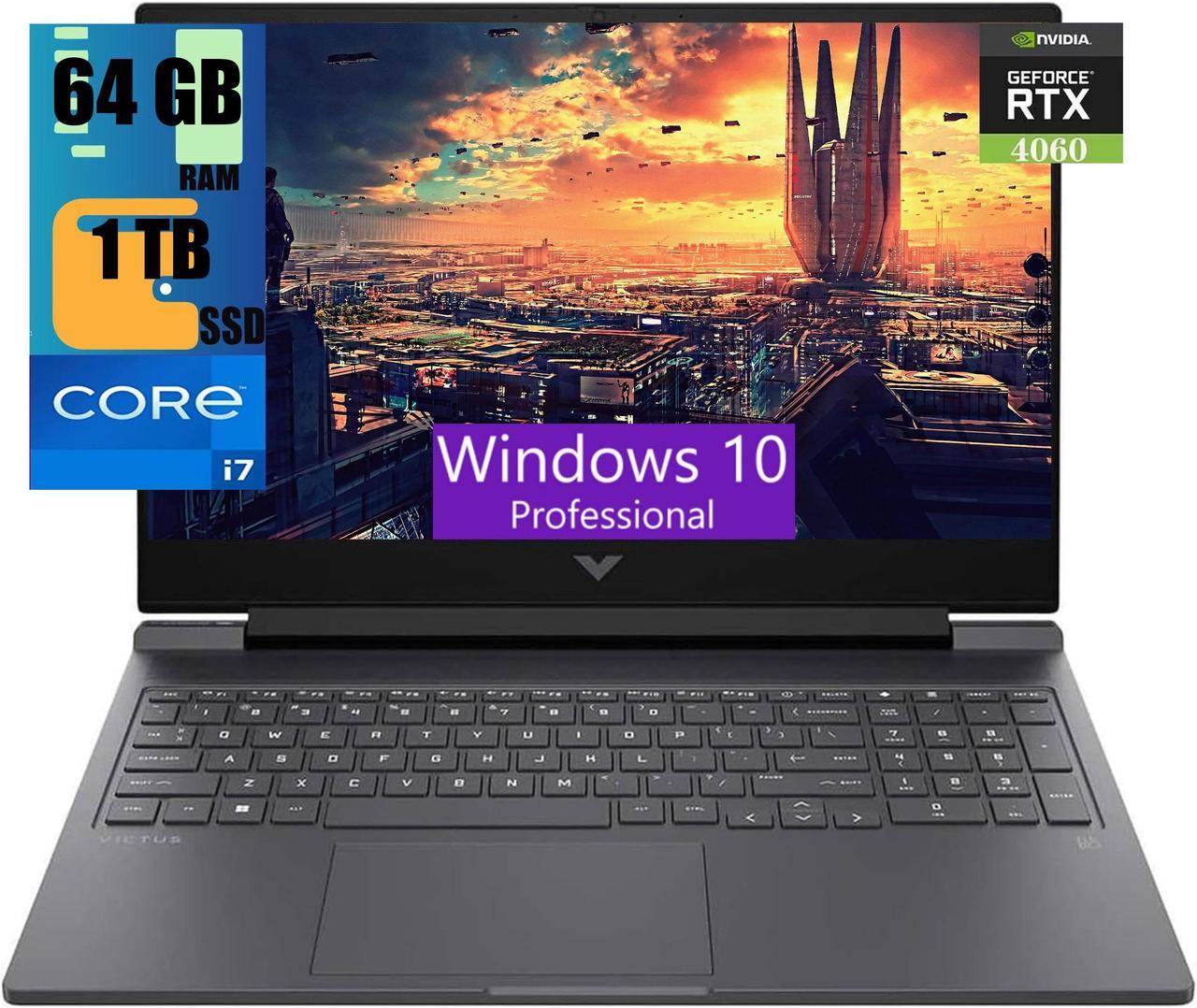 HP Victus 16  Laptop, 16.1" FHD 144Hz Display, Intel Core i7-13700HX 16-cores Processor, NVIDIA GeForce RTX 4060 (8GB GDDR6), 64GB DDR5  1TB PCIe SSD, Wi-Fi 6, Backlit KB, Windows 10 Pro