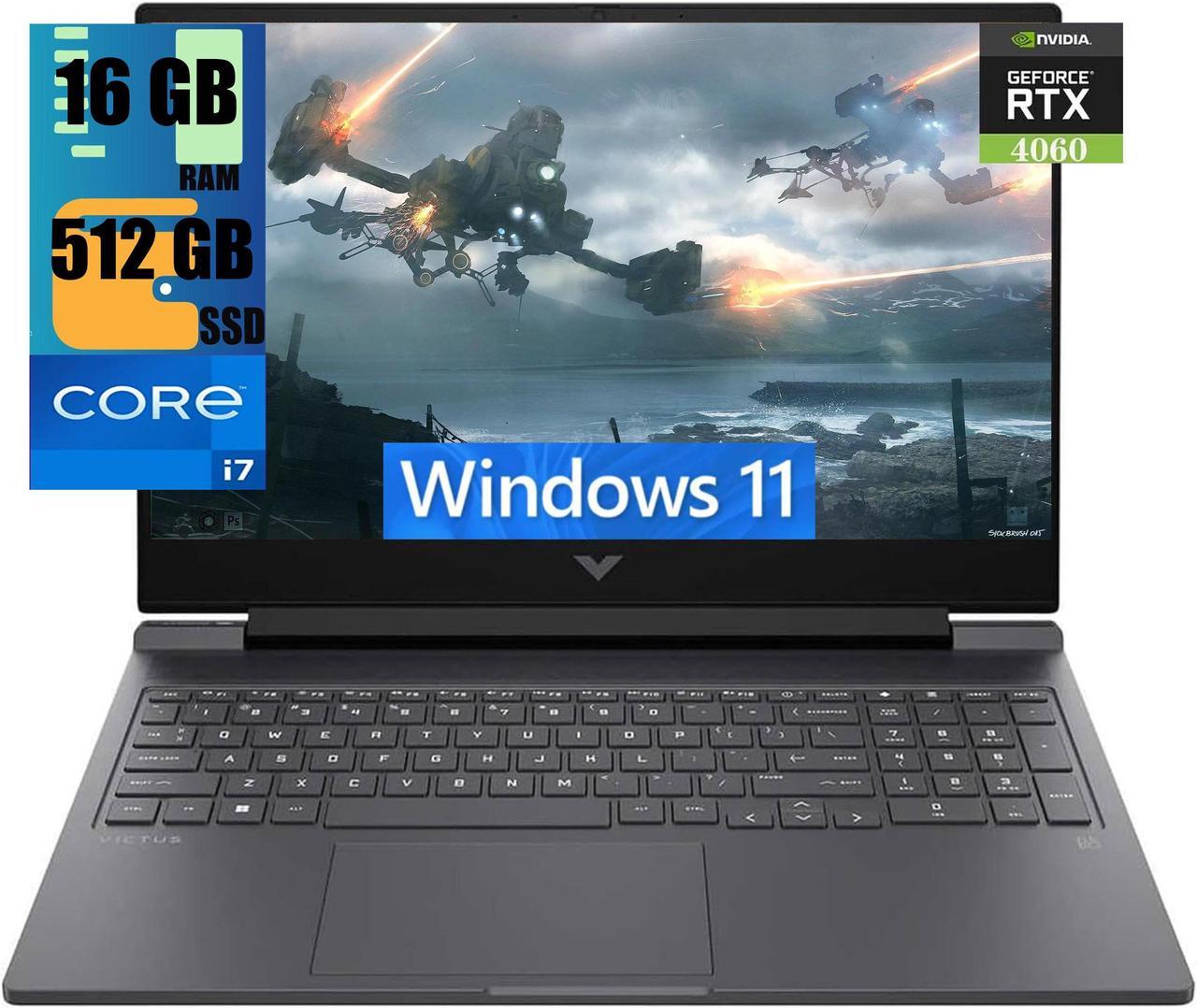 HP Victus 16  Laptop, 16.1" FHD 144Hz Display, Intel Core i7-13700HX 16-cores Processor, NVIDIA GeForce RTX 4060 (8GB GDDR6), 16GB DDR5  512GB PCIe SSD, Wi-Fi 6, Backlit KB, Windows 11